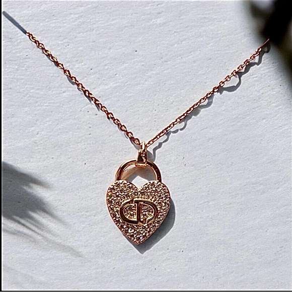 Jewelry - Gold Heart Logo Pendant Necklace